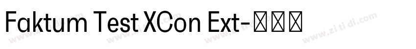 Faktum Test XCon Ext字体转换
